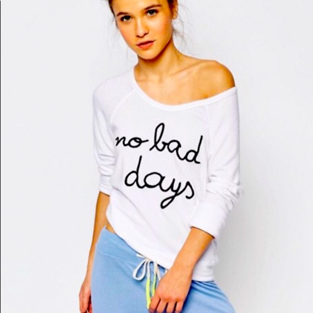 Sundry White Crew Neck Sweater
